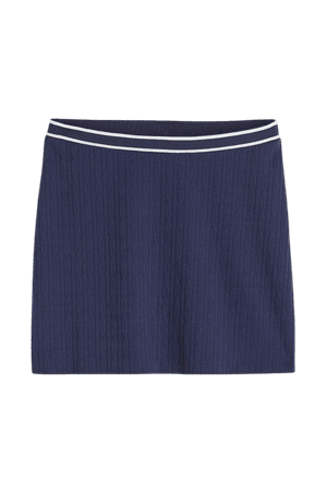 Short Skirt - Dark blue - Ladies | H&M US