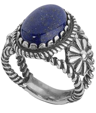American West Lapis Lazuli Ring (5-1/5 Ct. T.W.) In Sterling Silver