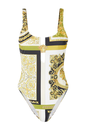 Printed Swimsuit - Gold