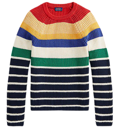 Striped Cotton Crewneck Sweater