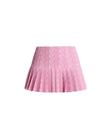 Zola Pink Tweed Mini Skirt