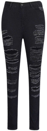 Ripped Zipper Up Skinny Jeans – Micas
