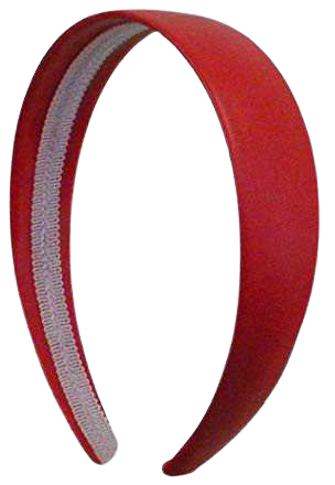 Amazon.com: Bright Red 1 Inch Wide Leather Like Headband Solid Hair band for Women and Girls: Beauty