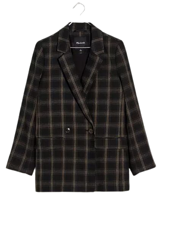Caldwell Double-Breasted Blazer in Seaton Plaid