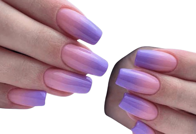 pink and purple nails