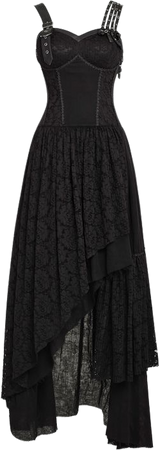 Black Gypsy Dress by Punk Rave | Ladies Gothic Clothing