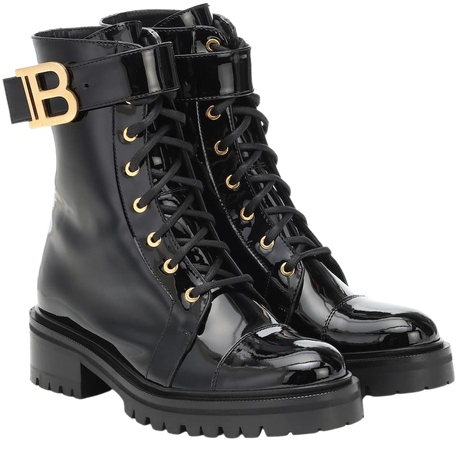 Balmain - Ranger leather combat boots | Mytheresa