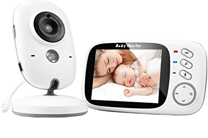 SYOSIN Babyphone mit Kamera, Video Überwachung Baby Monitor Wireless 3.2" TFT LCD Digital dual Audio Funktion,Gegensprechfunktion,Schlaflieder,Temperatursensor, Nachtsicht: Amazon.de: Baby