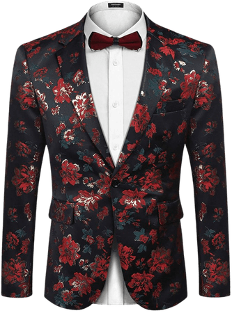 floral suit jacket