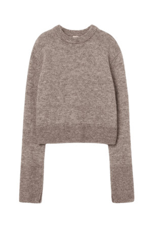 Mohair-blend Sweater - Taupe - Ladies | H&M US