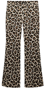ZW COLLECTION ANIMAL PRINT PANTS - Leopard | ZARA United States