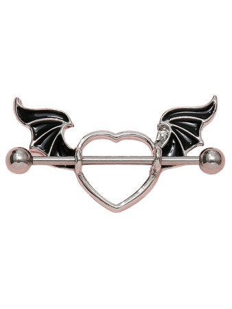Wing Decor Heart Nipple Ring | SHEIN USA
