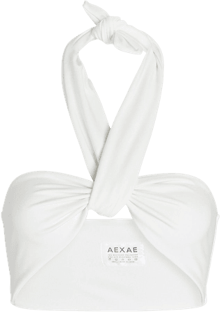 Aexae Wrap Tie Halter Bikini Top | INTERMIX®