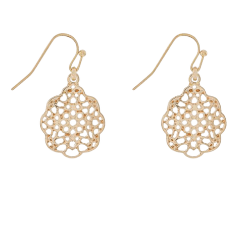Accessorize Simple Filigree Short Drop Earrings · Kate Middleton Style Blog