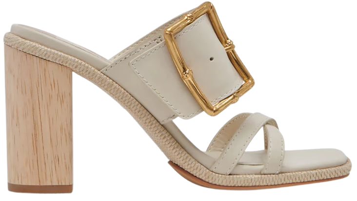ONNIE Heels Sand Leather | Recycled Raffia Sand Heels – Dolce Vita