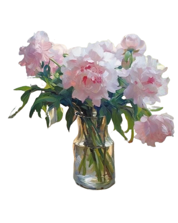 pink peonies art flowers florals