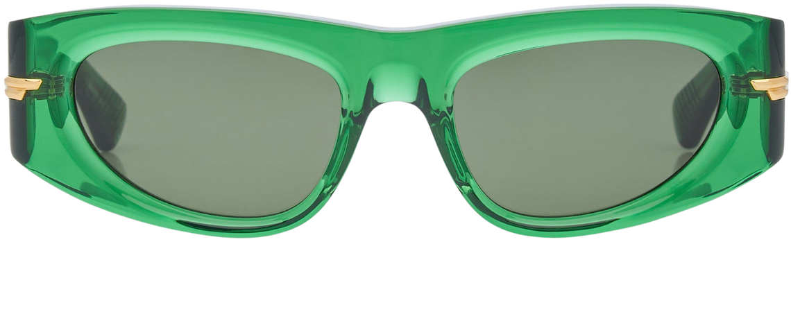 Round Cat-Eye Acetate Sunglasses By Bottega Veneta | Moda Operandi