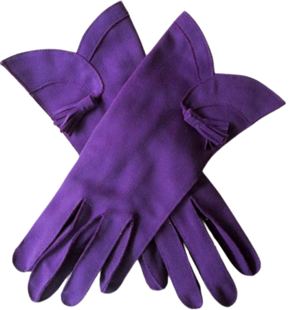 purple gloves