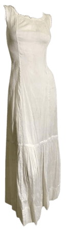 Diaphanous White Cotton Princess Lined Full Slip circa 1900s – Dorothea's Closet Vintage