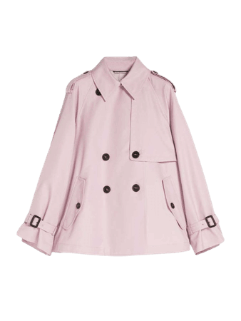Water-repellent gabardine trench coat, quartz - "FALANGE" Max Mara