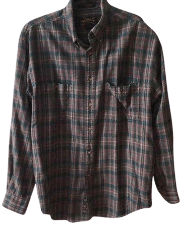 Brandy Melville Green Vintage Flannel Button-down Top Size OS (one size) - Tradesy