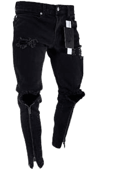 black ripped jeans mens