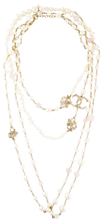 Chanel Faux Pearl & CC Double Strand Necklace - Necklaces - CHA306280 | The RealReal