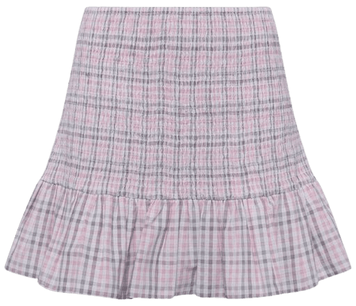 Yaki Check Mini Skirt Soft Pink Check– French Connection US