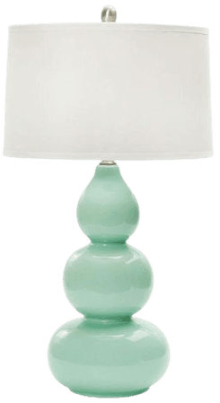 mint green lamp