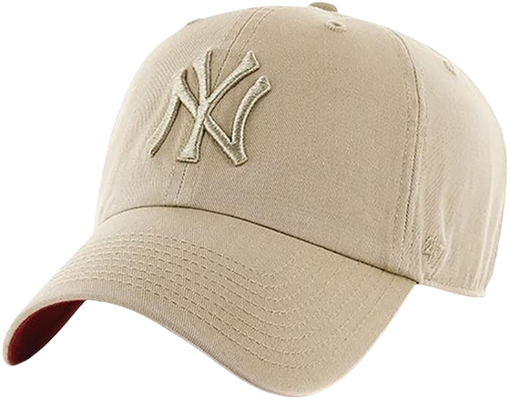 Amazon.com : '47 New York Yankees Clean Up MLB Strapback Hat Cap Khaki : Sports & Outdoors