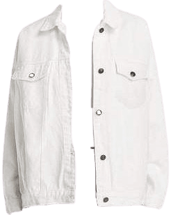 white denim jacket png