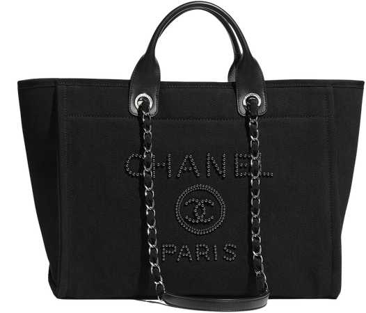 Chanel Canvas Large Deauville Tote