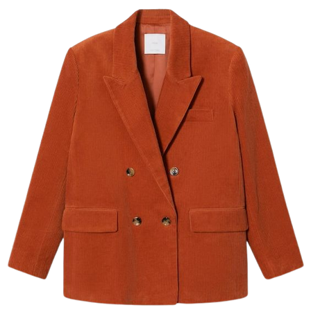 Corduroy suit blazer - Women | Mango USA