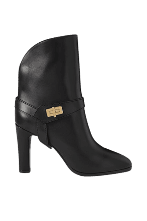 Eden Leather Ankle Boots - Black