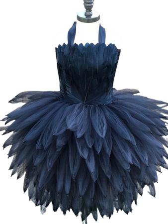 NYE Party Dress Black Swan Costume Black Bird Costume Black - Etsy