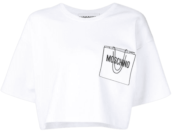 Moschino White Crop Top