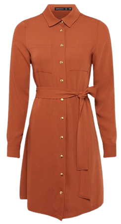 Essential Soft Tailored Woven Shirt Dress | Karen Millen