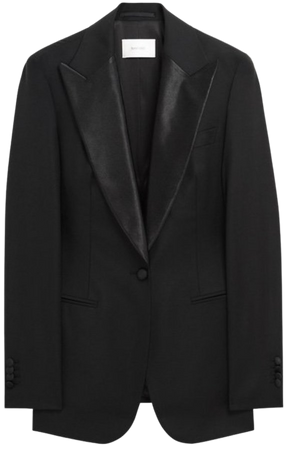 tuxedo blazer black