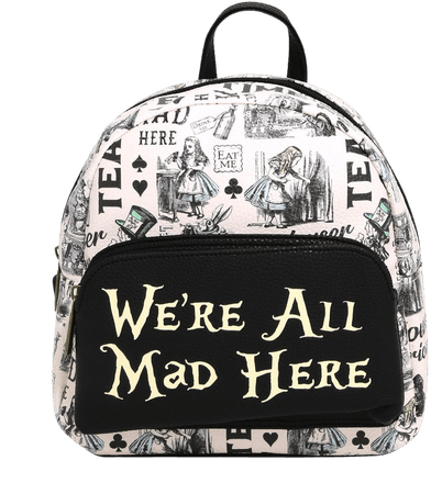 Alice In Wonderland Sketch Mini Backpack