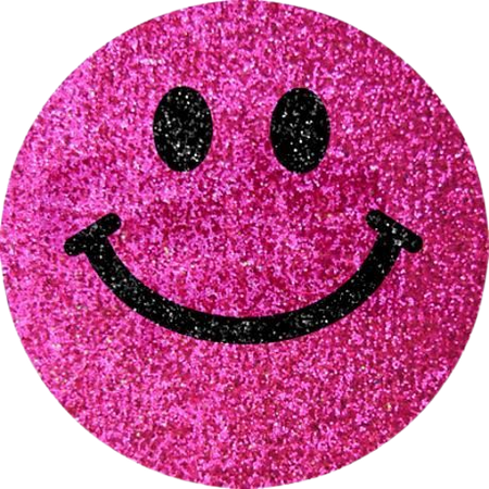 smiley face sticker aesthetic png pink