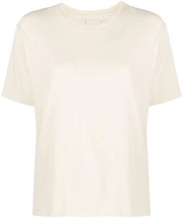KHAITE crew-neck Cotton T-shirt - Farfetch