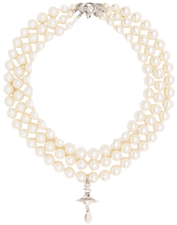 Vivienne Westwood three-row Pearl Choker Necklace - Farfetch