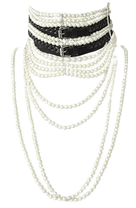 Dior Massai long pearl choker necklace
