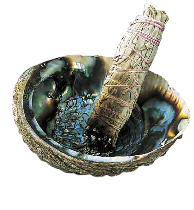 Abalone Shell Incense Holder & Stand - Women’s Romantic & Fantasy Inspired Fashions