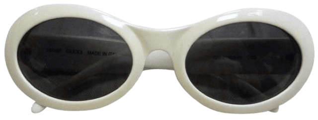 white vintage sunglasses