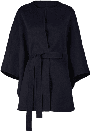 Round Neck Belted Cashmere Coat - Women Coat - Lattelier Store