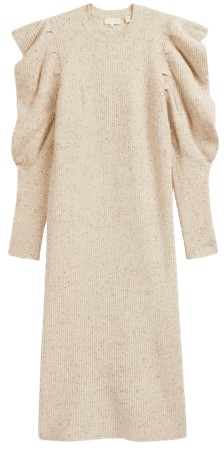 Extreme Sleeve Knit Dress - Camel | Knitted & Sweater Dresses | Ted Baker