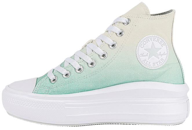 Converse Chuck Taylor All Star Move Ombre Platform Sneaker in Egret, Light Dew, & White | REVOLVE