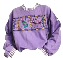 lilac sweatshirt