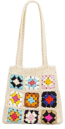 Hand-woven Crochet Bag Grandmother's Pocket Wool